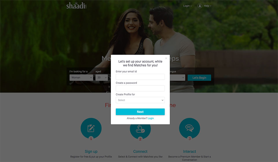 Caractéristiques du site de rencontre Shaadi