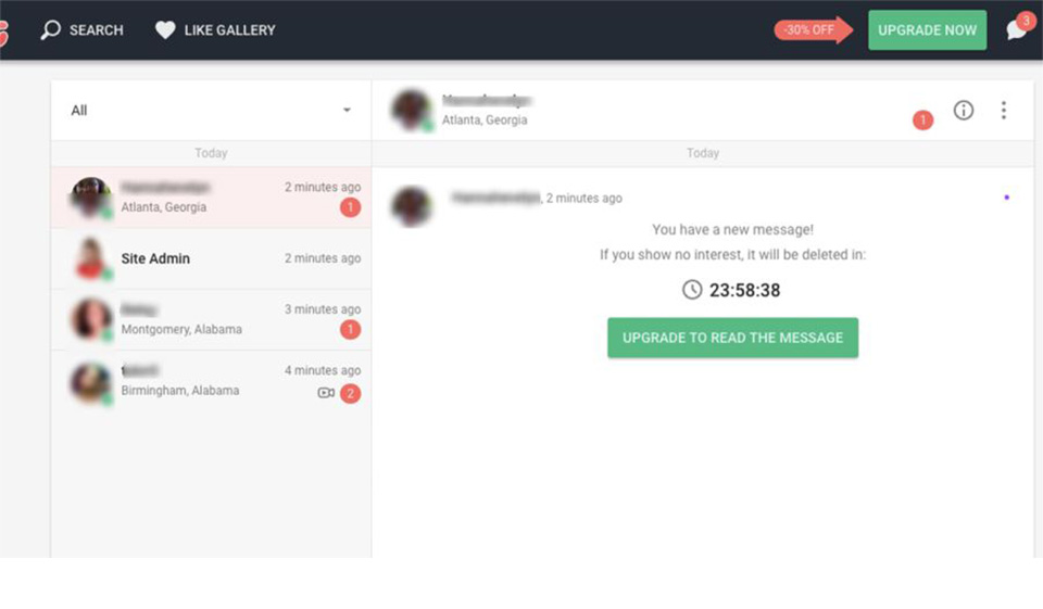 Funktionen der Flirt-Dating-Website