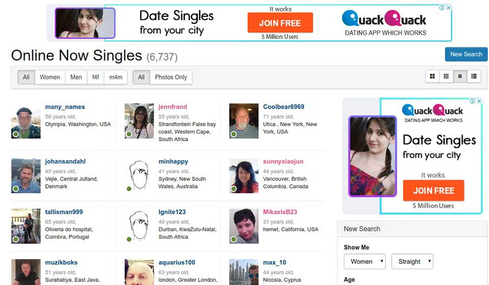 Fonctionnalités du site de rencontre ConnectingSingles