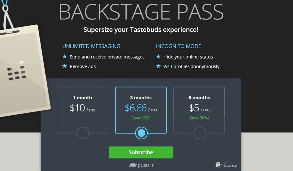 Tipi di abbonamento e prezzo